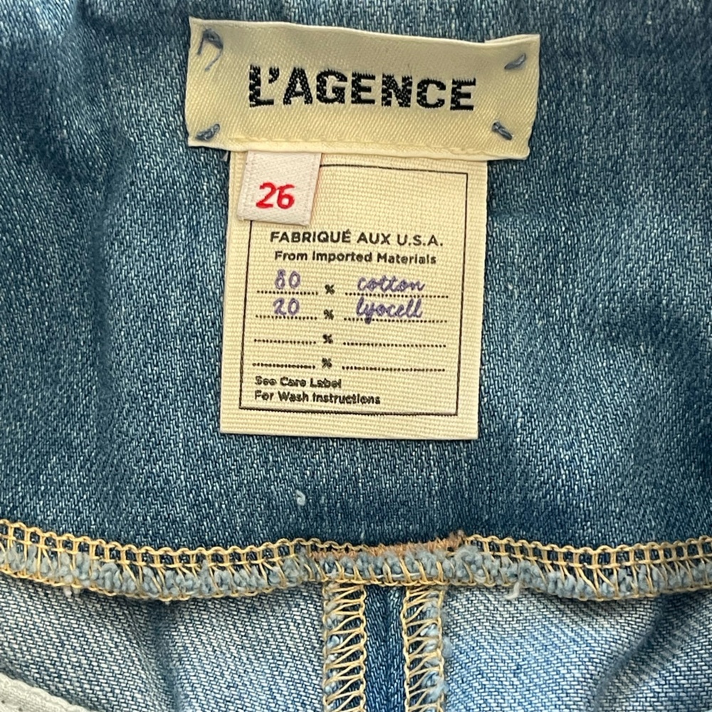 L’Agence Hilary Paperbag Denim Shorts - Picture 8 of 11